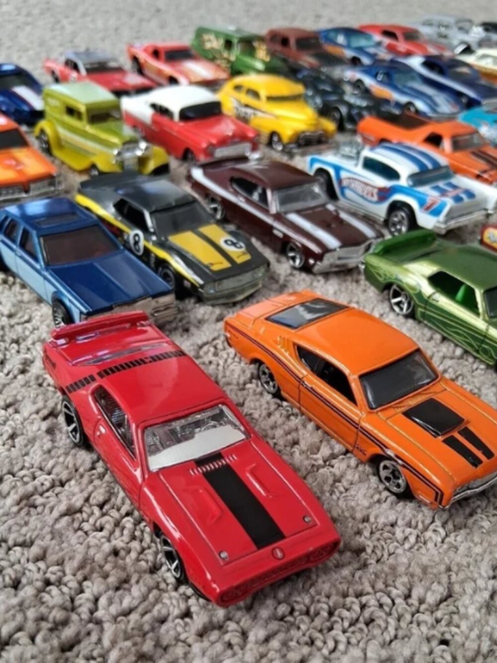 Vintage New Lot Of 51 Hot wheels And Matchbox Cars By Mattel 1980 to 2008.